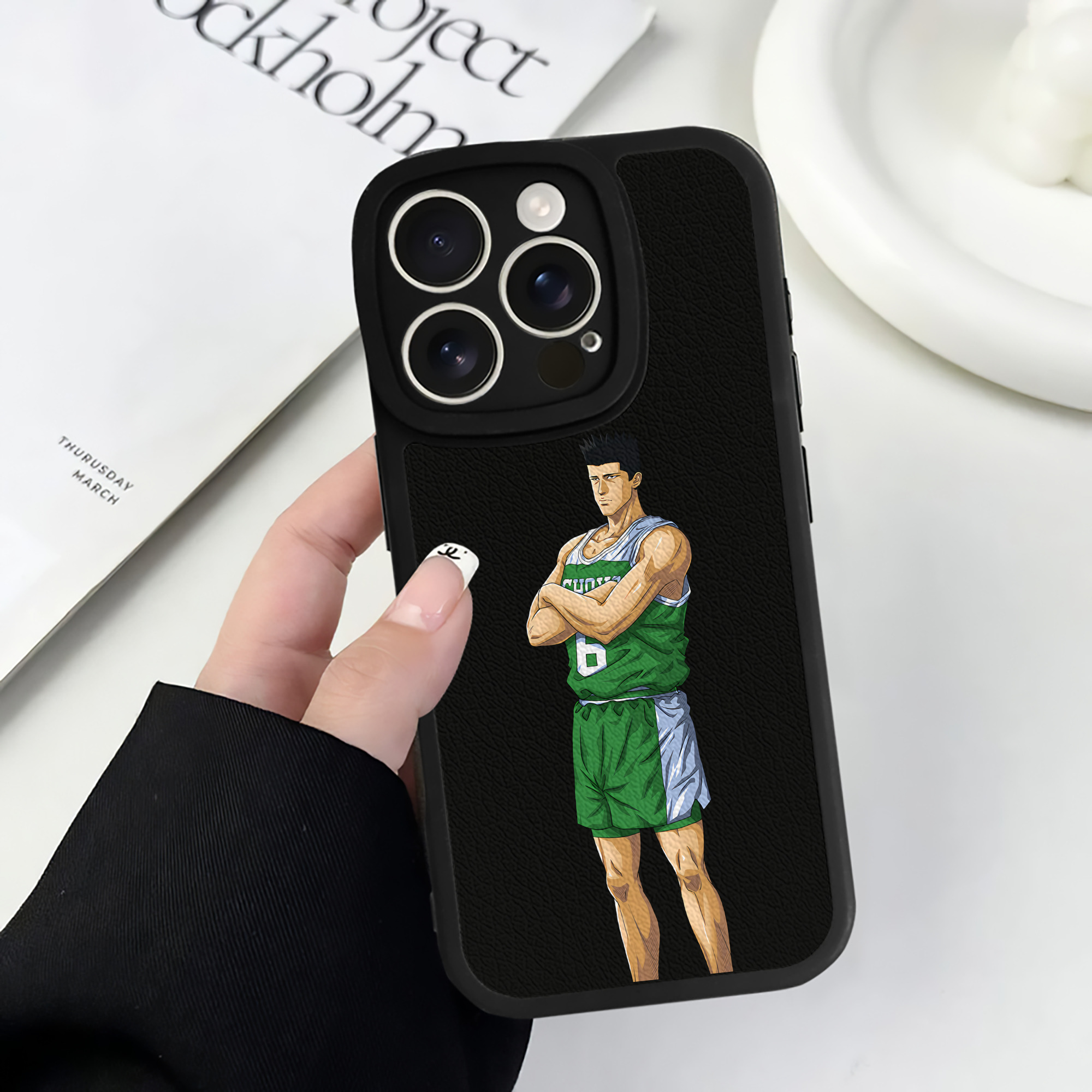 （画像用） SLAM DUNK／スラムダンク 【iPhone 16シリーズ対応】シリコンスマホケース（レザー調） 材質：シリコン